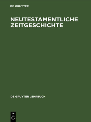 cover image of Neutestamentliche Zeitgeschichte